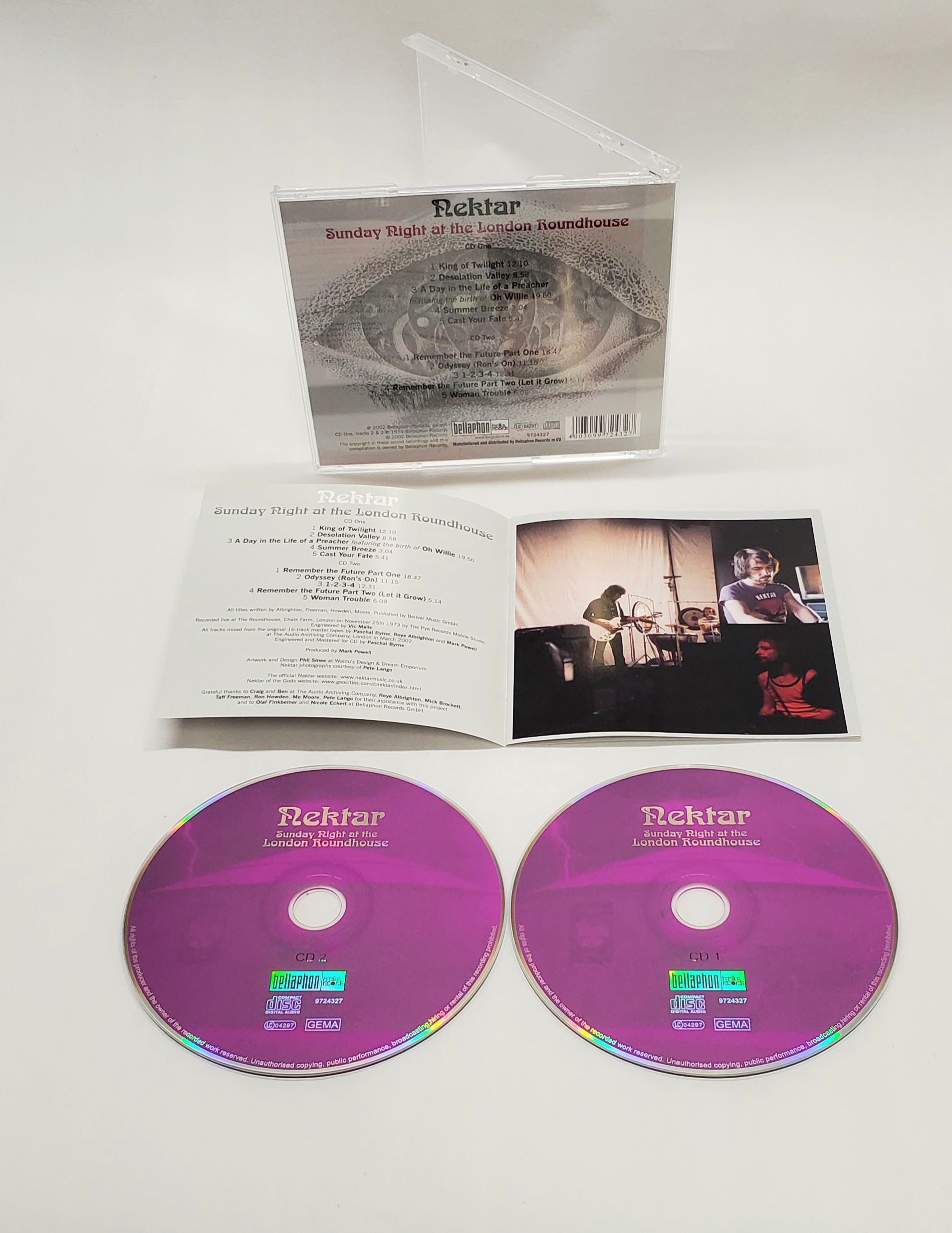 Nektar – Sunday Night At The London Roundhouse Double CD, German Import on  Bellaphon Records – Nektar